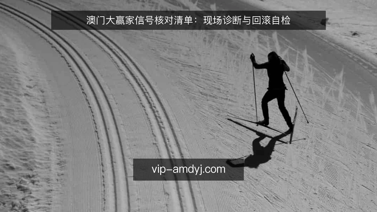 澳门大赢家信号核对清单:现场诊断与回滚自检