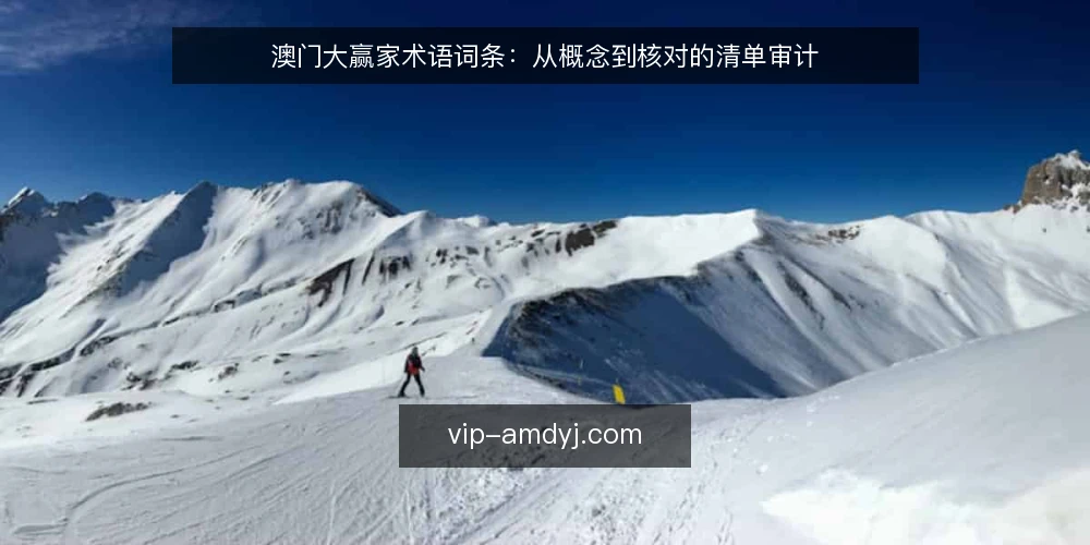 澳门大赢家术语词条:从概念到核对的清单审计 — 为何现在审计澳门大赢家术语理解 配图